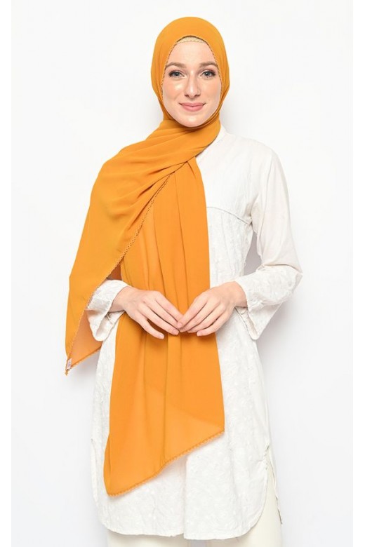Pasmina Cerutti Crochet Mustard